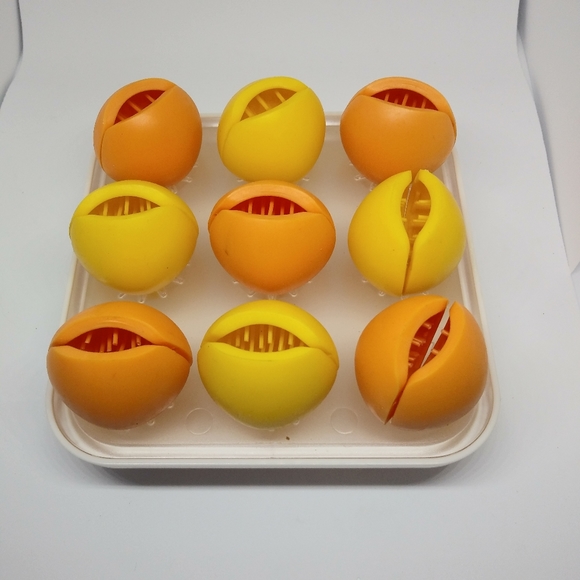 Cute Rosebud Desk Organizer - Orange and Yellow - Picture 3 of 6